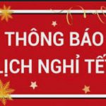 Lịch nghỉ Tết năm 2022