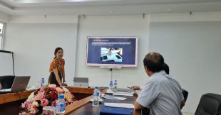 Nghiệm thu sáng kiến kinh nghiệm “Rập cải tiến may túi mổ 1 viền” cô Huỳnh Thị Thu Ba chủ nhiệm. 7/2022