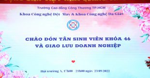 Khoa Công nghệ Dệt May chào đón Tân sinh viên K 46